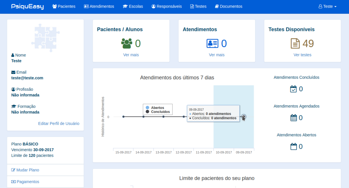 Sistema PsiquEasy software psicopedagógico