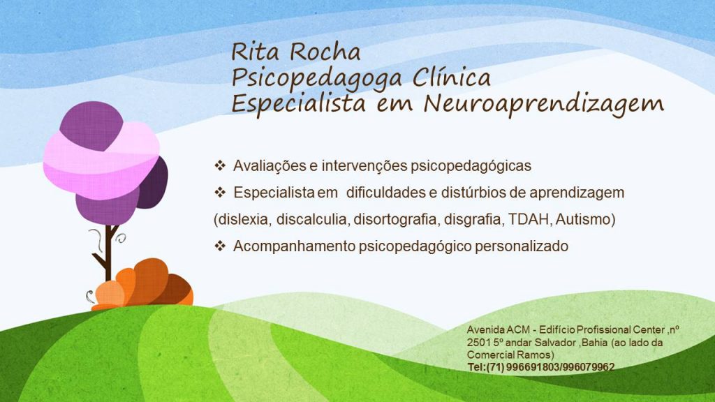 Psicopedagoga Rita Rocha Salvador Bahia