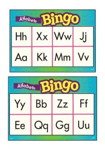 Bingo das letras do nome para trabalhar o alfabeto na Educação