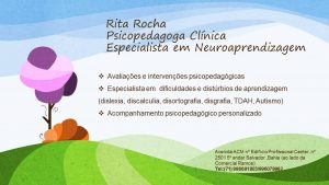 Rita Rocha Psicopedagoga em Salvador BA