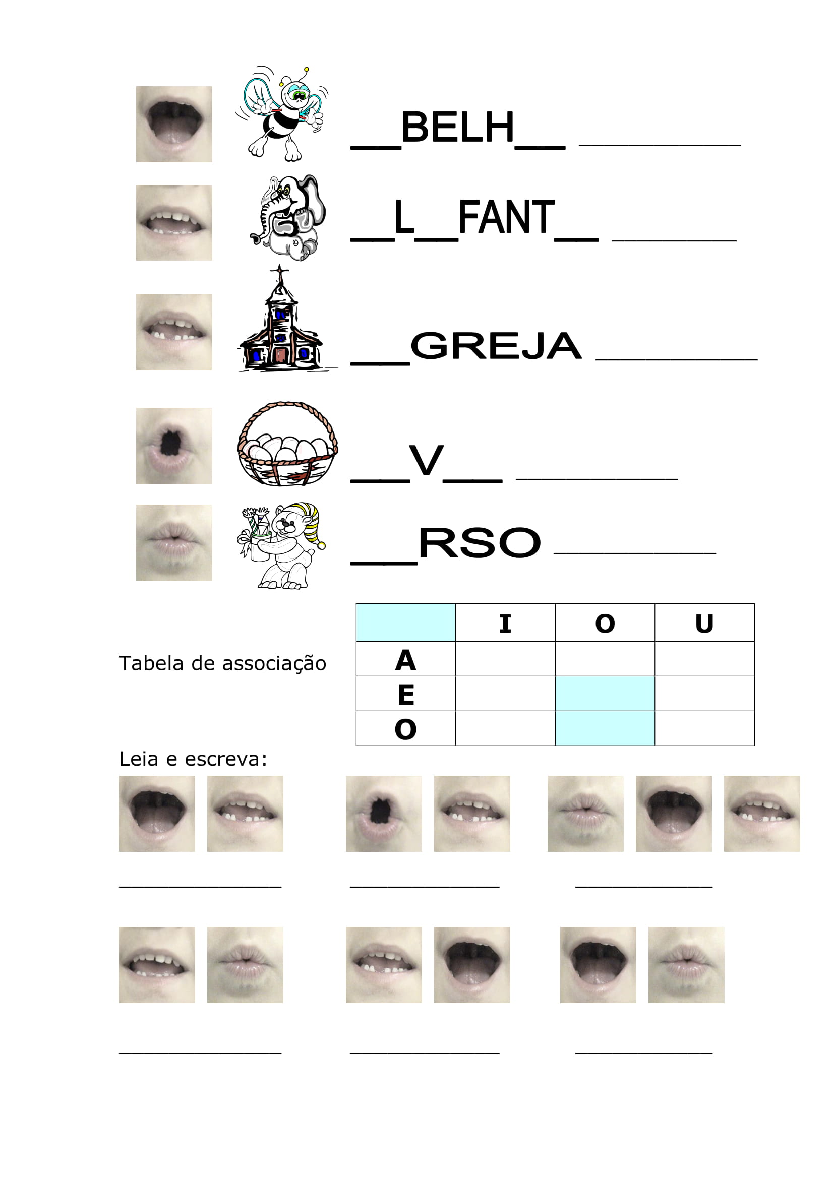 Arquivos alfabetização fônica - Psico Atividades