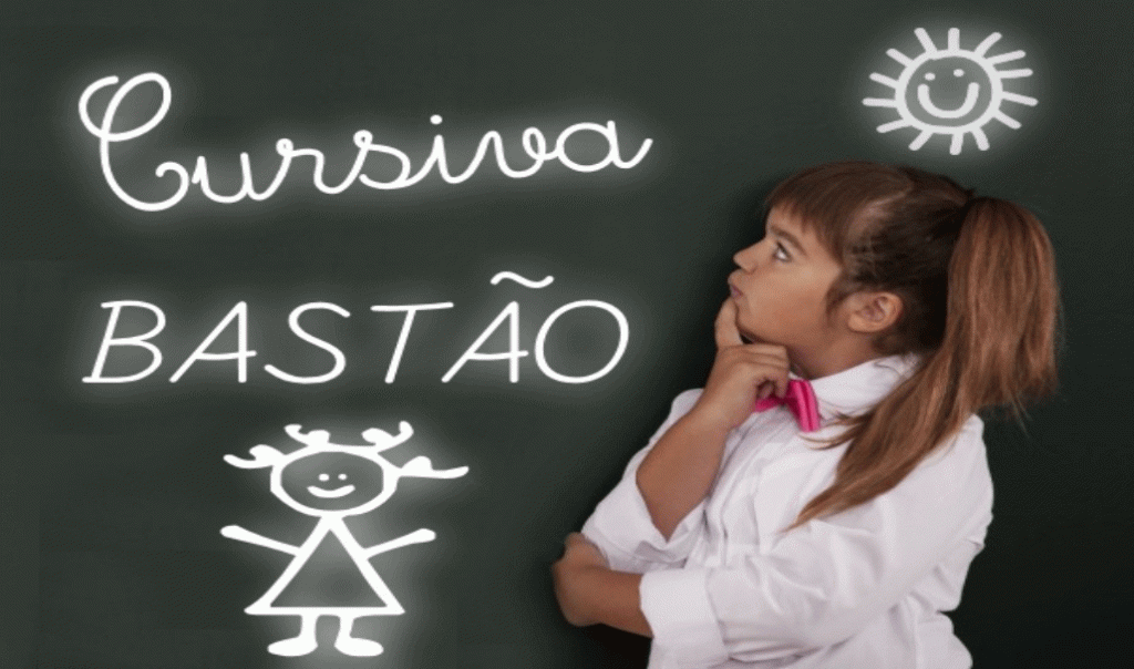 cursiva e bastão