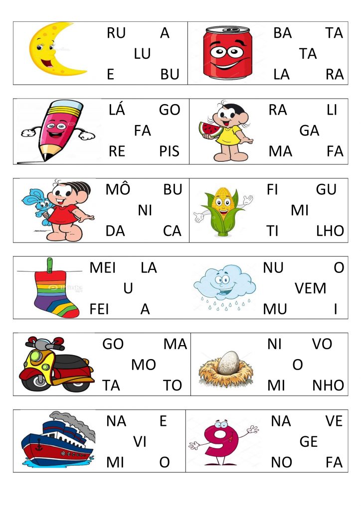 Jogo Com Letras e Palavras Para Imprimir: Palavras Com a Letra i -  Atividades Escolares Grátis, P…
