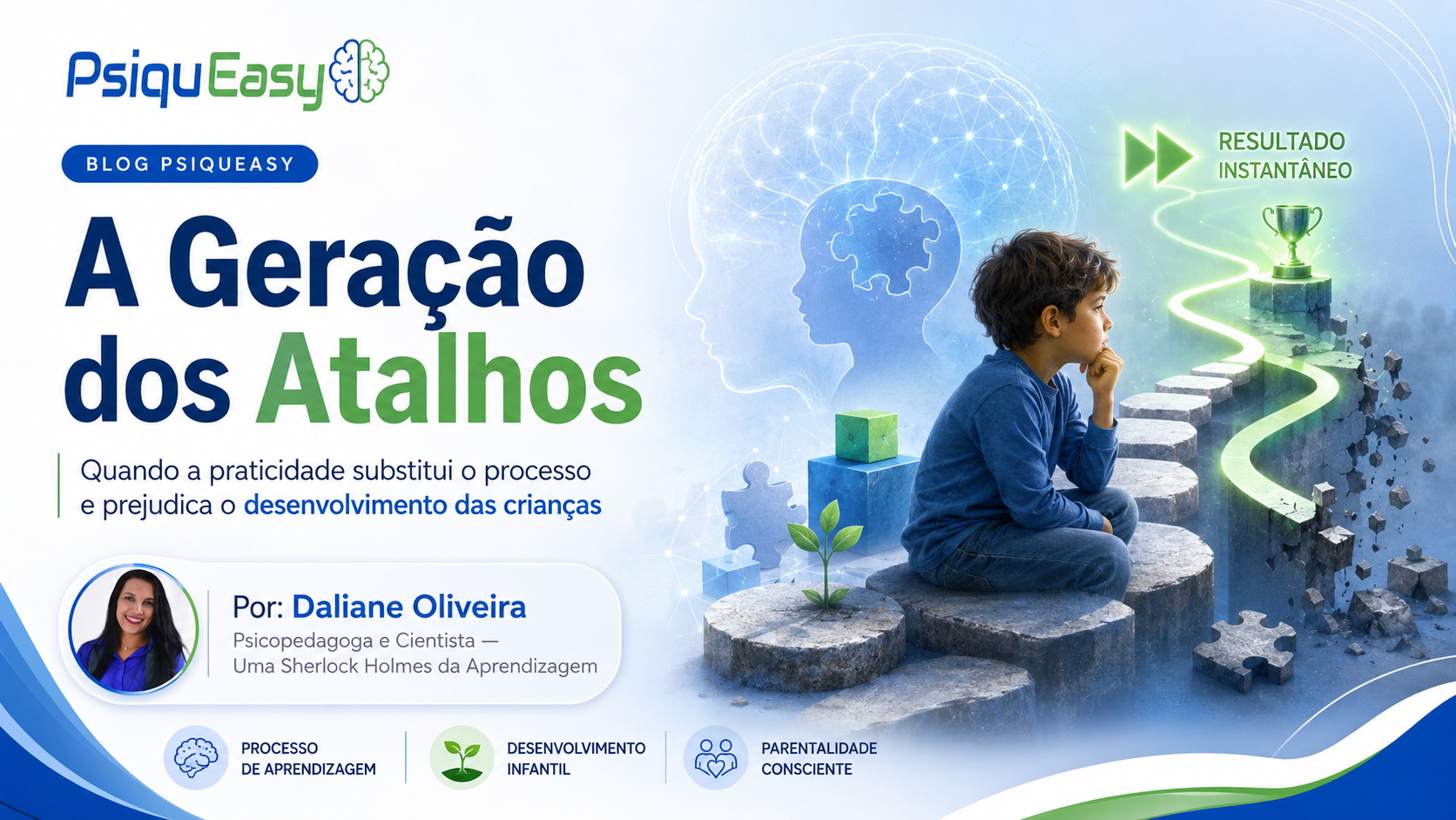 A Geração dos Atalhos — Quando a praticidade substitui o processo e prejudica o desenvolvimento