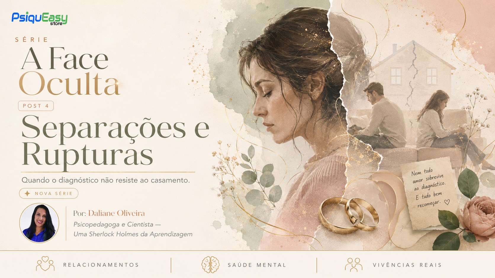 Post 4: "Separações e Rupturas" — Quando o diagnóstico não resiste ao casamento